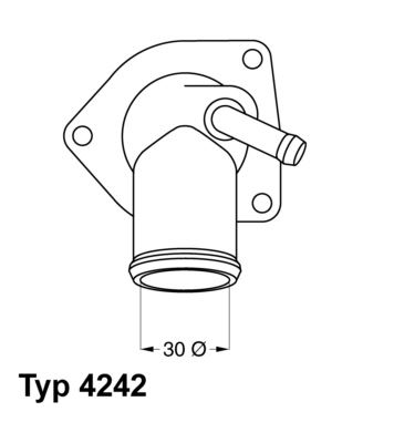 BorgWarner (Wahler) 4242.92D Motor Termostat - OPEL VECTRA B Hatchback (J96) uyumlu