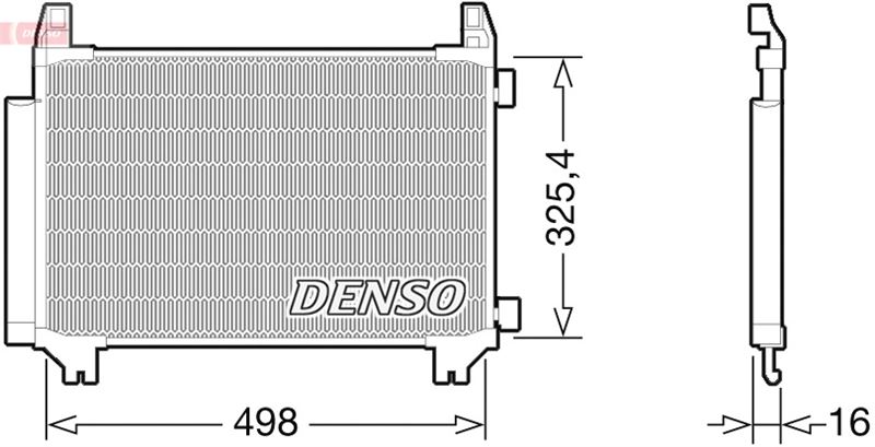 DENSO DCN50028 İklimlendirme Sistemi Klima Radyatörü - TOYOTA YARIS (_P13_) uyumlu
