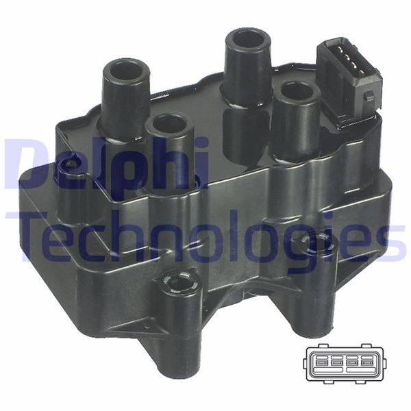 DELPHI GN10488-12B1 Ateşleme Sistemi Ateşleme Bobini - CITROËN BX (XB-_) uyumlu