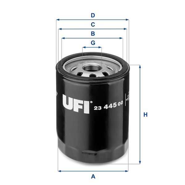 UFI 23.445.00 Motor Yağ Filtresi - ALFA ROMEO GTV (116_) uyumlu