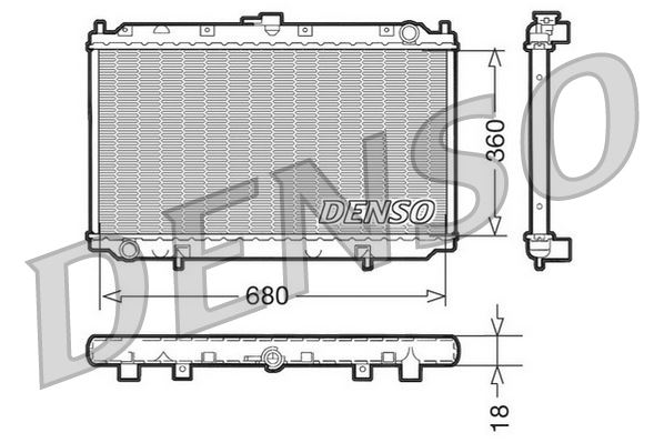 DENSO DRM46011 Soğutma Sistemi Su Soğutucu & Parçaları - NISSAN PRIMERA Traveller (W10) uyumlu