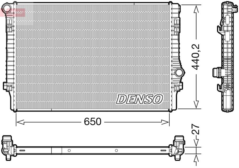 DENSO DRM32049 Soğutma Sistemi Su Soğutucu & Parçaları - SEAT LEON ST (5F8) uyumlu