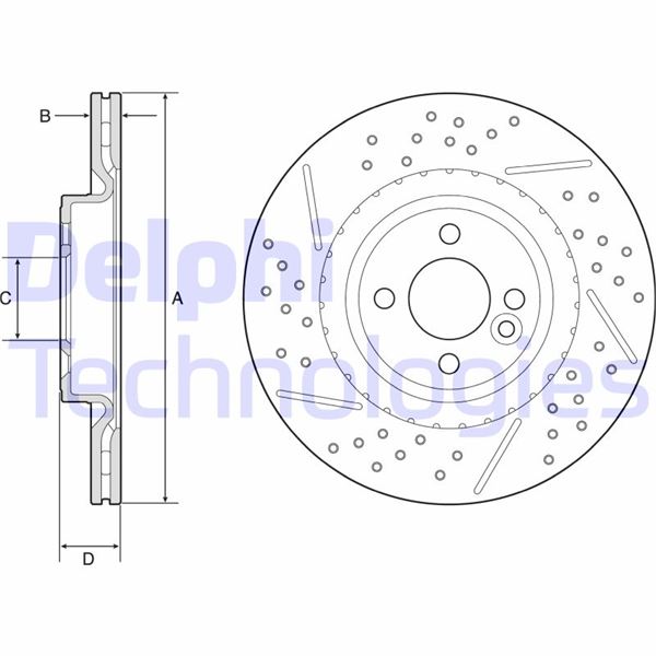 DELPHI BG4789C Fren Sistemleri Fren Diski - MINI MINI (R56) uyumlu