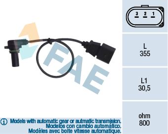 FAE 79062 Şanzıman Kontrol Ünitesi & Sensör - AUDI A3 (8L1) uyumlu