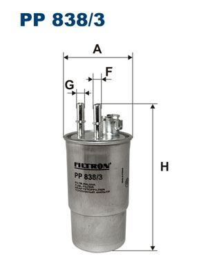 FILTRON PP 838/3 Yakıt Sistemi Yakıt Filtresi - FORD MONDEO III Sedan (B4Y) uyumlu