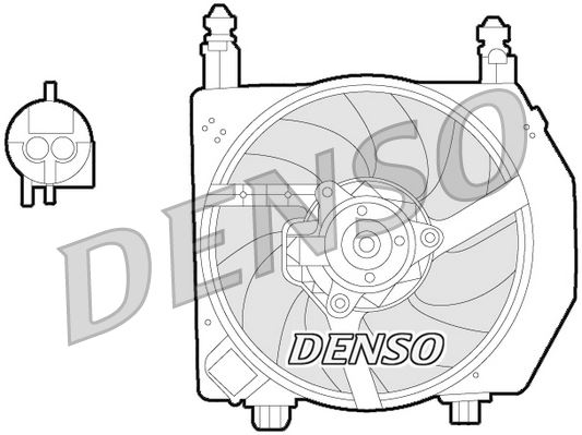 DENSO DER10006 Soğutma Sistemi Fan - FORD FIESTA IV (JA_, JB_) uyumlu