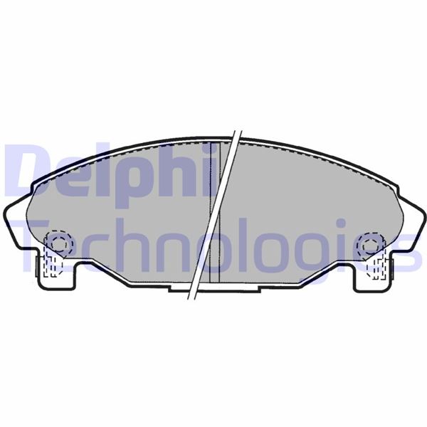DELPHI LP1064 Fren Sistemleri Fren Balatası - DAIHATSU CHARADE IV (G200, G202) uyumlu