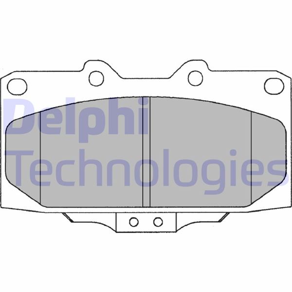 DELPHI LP1020 Fren Sistemleri Fren Balatası - NISSAN 200SX Coupe (S14) uyumlu