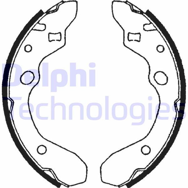 DELPHI LS1679 Fren Sistemleri Fren Pabucu - MAZDA 323 S IV (BG) uyumlu