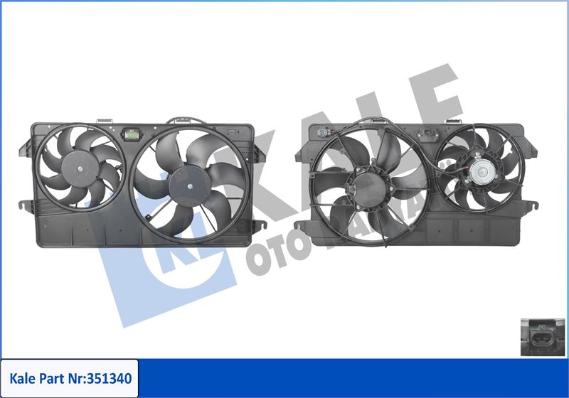 KALE OTO RADYATÖR 351340 Soğutma Sistemi Fan - FORD TOURNEO CONNECT uyumlu