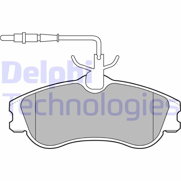 DELPHI LP1607 Fren Sistemleri Fren Balatası - PEUGEOT 306 Hatchback (7A, 7C, N3, N5) uyumlu