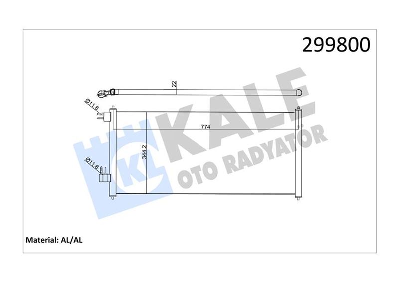 Klima Radyatörü - KALE OTO RADYATÖR - 020ABC040 Ürün Görseli