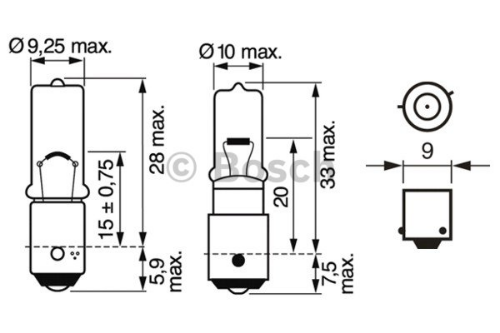 BOSCH 1 987 302 232 Farlar & Aydınlatma Ampuller - VW GOLF V (1K1) uyumlu