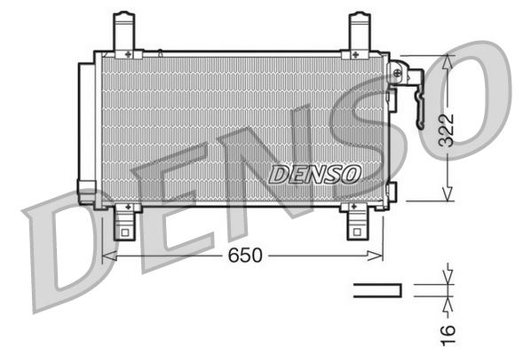 DENSO DCN44006 İklimlendirme Sistemi Klima Radyatörü - MAZDA 6 Hatchback (GG) uyumlu