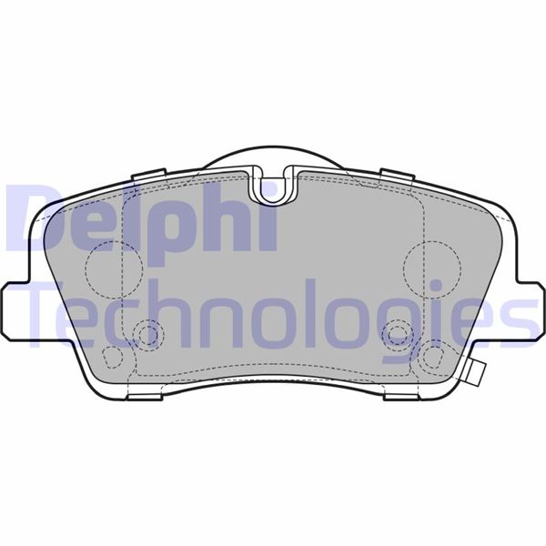 DELPHI LP3295 Fren Sistemleri Fren Balatası - HYUNDAI H350 Minibüs/Otobüs uyumlu