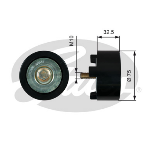 GATES T36746 Motor Yönlendirme & Kılavuz Makarası