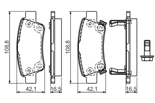 BOSCH 0 986 494 329 Fren Sistemleri Fren Balatası - HONDA CR-V III (RE_) uyumlu