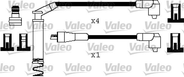 VALEO 346401 Ateşleme Sistemi Ateşleme Kablosu - OPEL CORSA A TR (S83) uyumlu