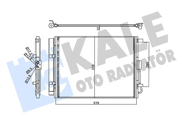 KALE OTO RADYATÖR 358215 İklimlendirme Sistemi Klima Radyatörü - HYUNDAI i30 (GD) uyumlu