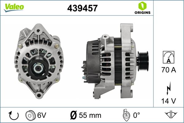 VALEO 439457 Elektrik Sistemi Alternatör - OPEL CORSA A Hatchback (S83) uyumlu