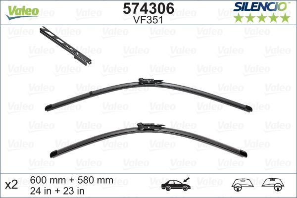 VALEO 574306 Kaporta & Gövde Parçaları Cam Silecek Mekanizması - ALPINA B6 Cabrio (E64) uyumlu
