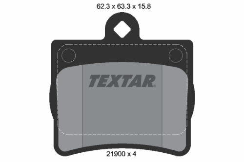 TEXTAR 2190003 Fren Sistemleri Fren Balatası - MERCEDES-BENZ E-SERISI Coupe (C124) uyumlu