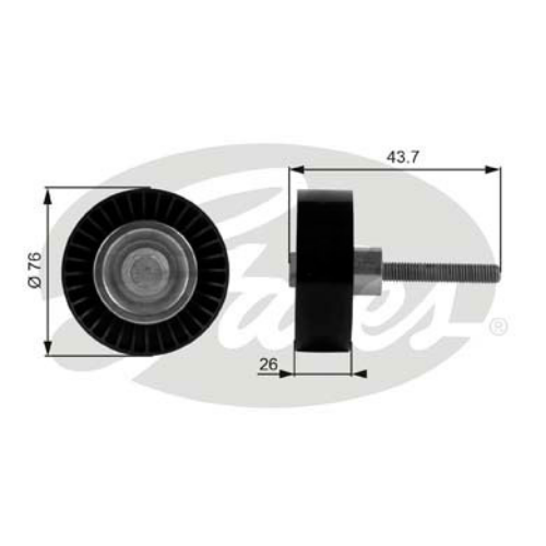 GATES T38054 Motor Yönlendirme & Kılavuz Makarası - VW PASSAT B7 (362) uyumlu
