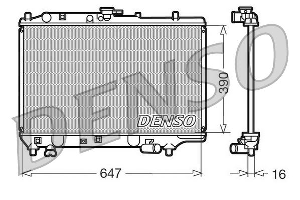 DENSO DRM44006 Soğutma Sistemi Su Soğutucu & Parçaları - MAZDA 323 III Sedan (BF) uyumlu