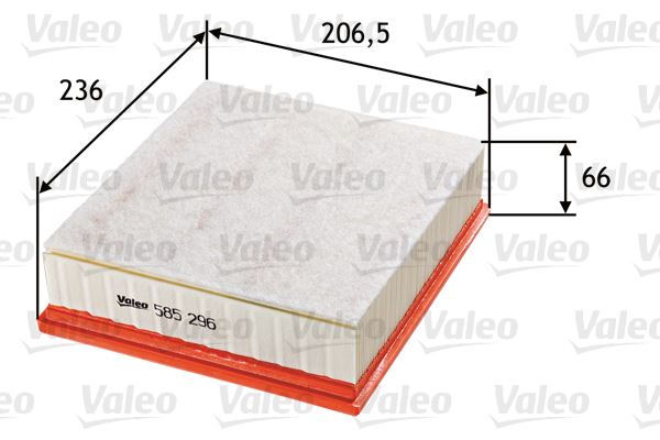 VALEO 585296 Motor Hava Filtresi - VOLVO S40 II (544) uyumlu