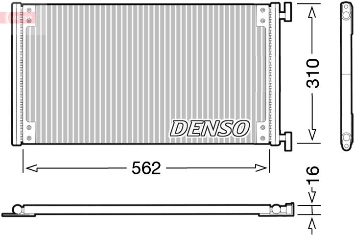 DENSO DCN09040 İklimlendirme Sistemi Klima Radyatörü - FIAT DOBLO MPV (119_, 223_) uyumlu