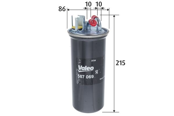 VALEO 587069 Yakıt Sistemi Yakıt Filtresi - AUDI A6 C6 (4F2) uyumlu