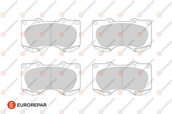EUROREPAR 1682322180 Fren Sistemleri Fren Balatası - TOYOTA LAND CRUISER PRADO (_J15_) uyumlu