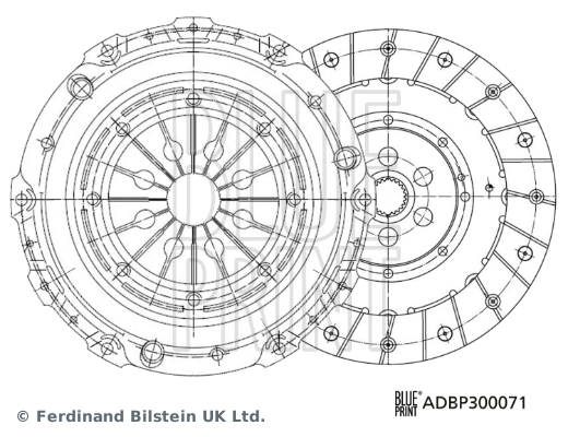 BLUE PRINT ADBP300071 Debriyaj Sistemi Debriyaj Seti - FORD TRANSIT TOURNEO Minibüs/Otobüs uyumlu