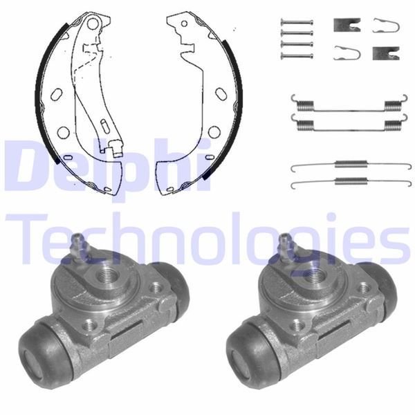 DELPHI KP1116 Fren Sistemleri Fren Pabucu - FIAT MAREA Weekend (185_) uyumlu