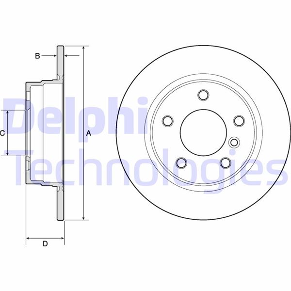 DELPHI BG2624 Fren Sistemleri Fren Diski - BMW 3 (E36) uyumlu