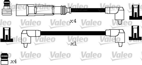 VALEO 346620 Ateşleme Sistemi Ateşleme Kablosu - AUDI 80 B2 Sedan (811, 813, 814, 819, 853) uyumlu