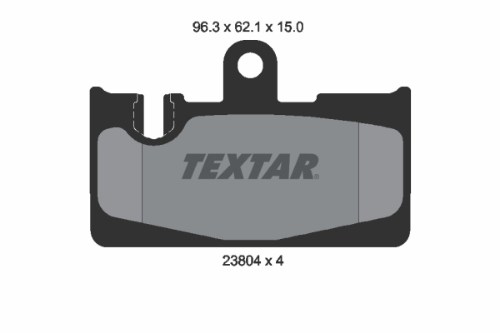 TEXTAR 2380401 Fren Sistemleri Fren Balatası - LEXUS LS (_F3_) uyumlu