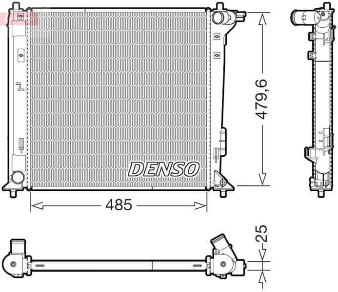 DENSO DRM41031 Soğutma Sistemi Su Soğutucu & Parçaları - HYUNDAI TUCSON (TL, TLE) uyumlu