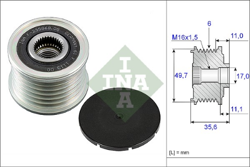 Schaeffler INA 535 0086 10 Elektrik Sistemi Alternatör - MERCEDES-BENZ C-SERISI T-Model (S203) uyumlu