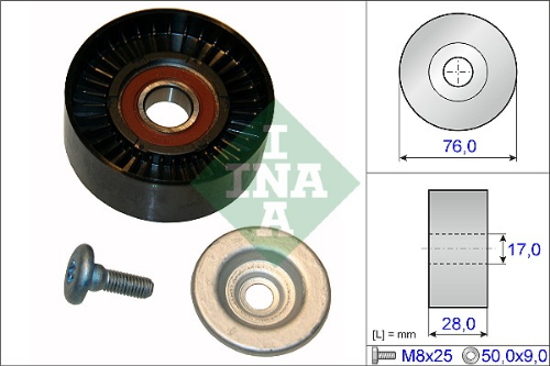 Schaeffler INA 532 0648 10 Motor Yönlendirme & Kılavuz Makarası - MERCEDES-BENZ E-SERISI (W212) uyumlu