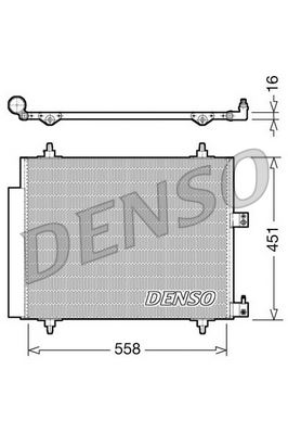 DENSO DCN21005 İklimlendirme Sistemi Klima Radyatörü - CITROËN C8 (EA_, EB_) uyumlu