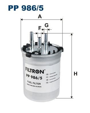FILTRON PP 986/5 Yakıt Sistemi Yakıt Filtresi - AUDI A1 (8X1, 8XK) uyumlu