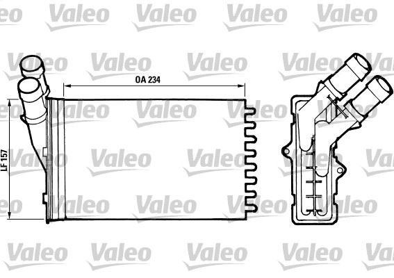 VALEO 812005 İklimlendirme Sistemi İç Mekan Isı Değiştirici - CITROËN ZX (N2) uyumlu
