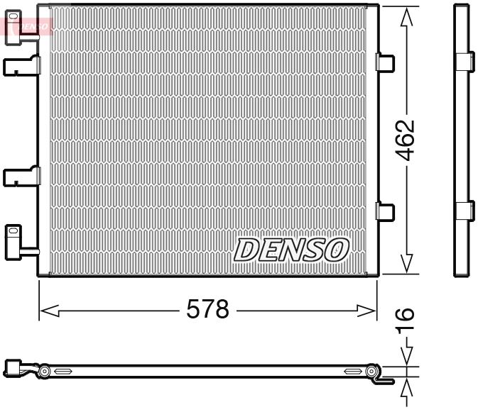DENSO DCN20041 İklimlendirme Sistemi Klima Radyatörü - OPEL VIVARO A Panelvan/Van (X83) uyumlu