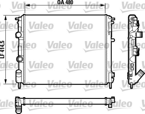 VALEO 732761 Soğutma Sistemi Su Soğutucu & Parçaları - RENAULT CLIO II (BB_, CB_) uyumlu