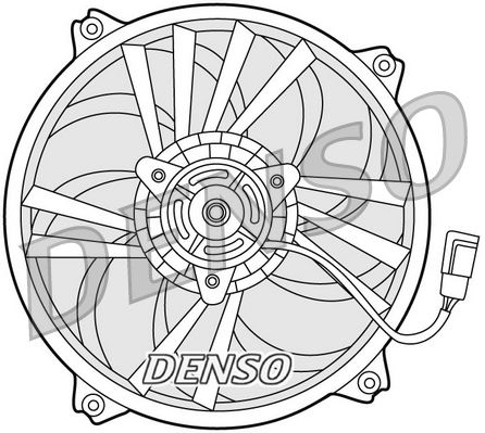 DENSO DER21015 Soğutma Sistemi Fan - PEUGEOT PARTNER Kasa/büyük limuzin (5_, G_) uyumlu