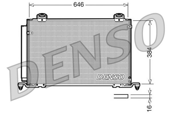 DENSO DCN50027 İklimlendirme Sistemi Klima Radyatörü - TOYOTA AVENSIS Sedan (_T25_) uyumlu