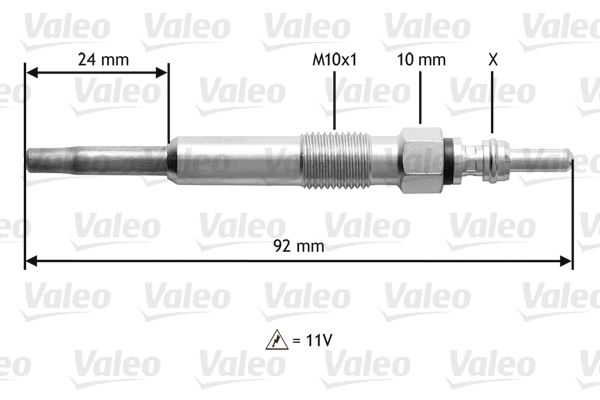 VALEO 345104 Ateşleme Sistemi Kızdırma Bujisi - AUDI 100 C3 Sedan (443, 444) uyumlu