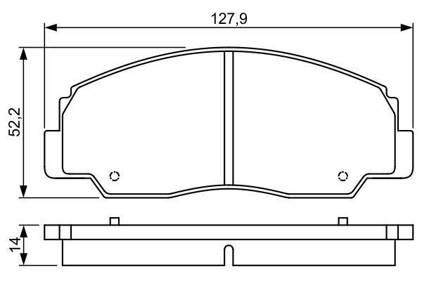 VALEO 670685 Fren Sistemleri Fren Balatası - DAIHATSU ROCKY Hard Top (F7, F8) uyumlu