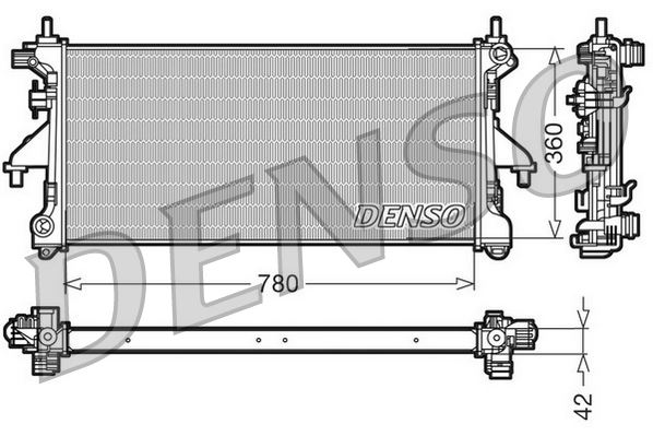 DENSO DRM21102 Soğutma Sistemi Su Soğutucu & Parçaları - FIAT DUCATO Panelvan/Van (250_) uyumlu